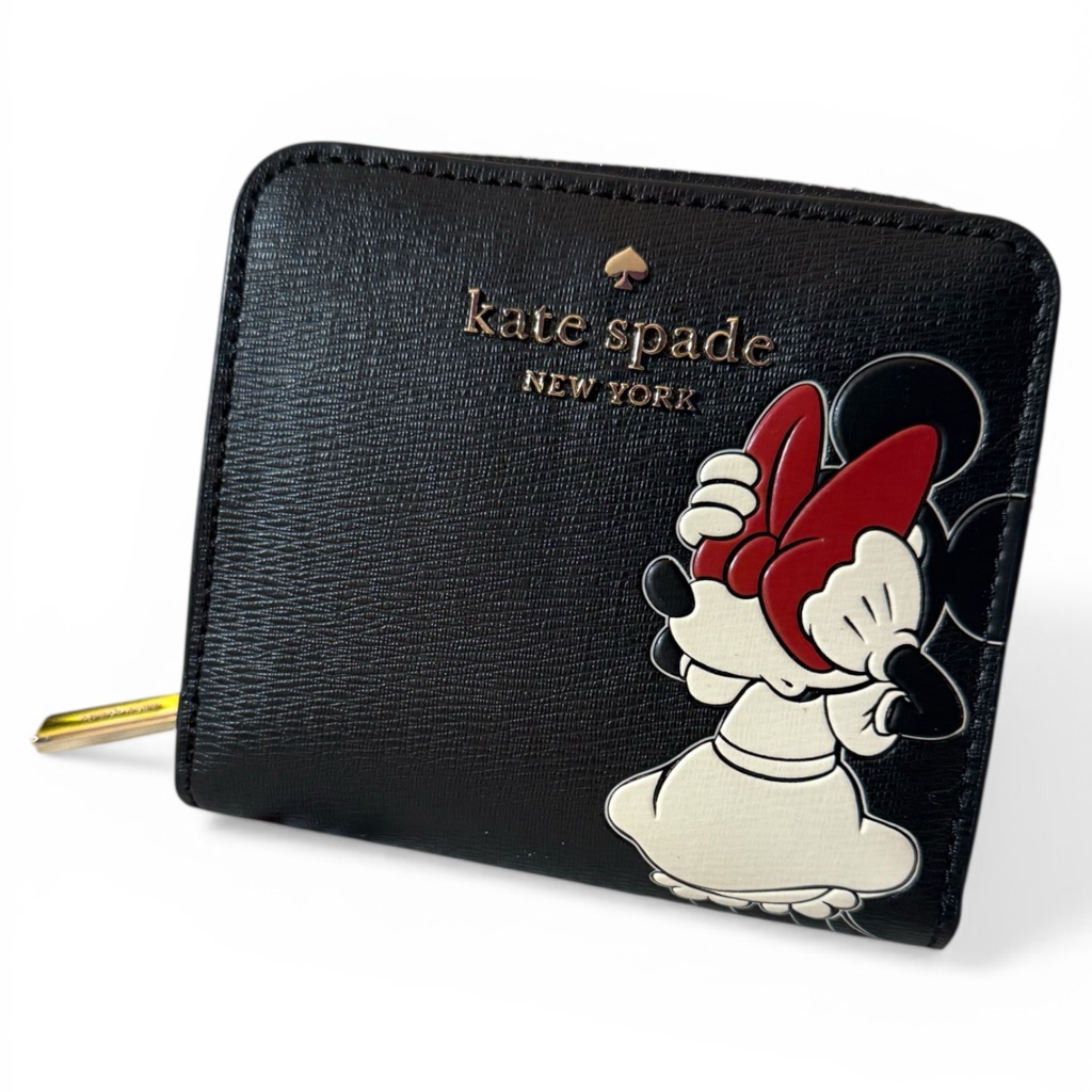Disney X Kate Spade New York Minnie Mouse Zip Around Wallet, Nwt